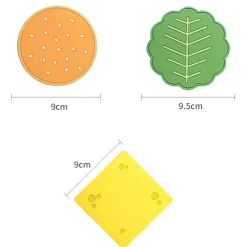 The Cozy Mug Küche & Esszimmer-Burger-Untersetzer-Set – lustige Heimdekoration für Feinschmecker