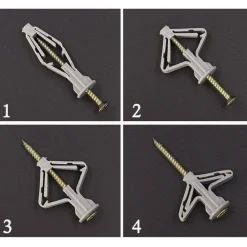 Cozy Living Heimwerkzeuge-Butterfly-Ankerschrauben-Set – Hochleistungs-Wandbefestigungen