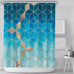 Aqua Essence Badezimmer-Caesar Duschvorhang – Elegantes römisches Badezimmerdekor