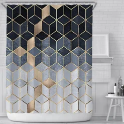 Aqua Essence Badezimmer-Caesar Duschvorhang – Elegantes römisches Badezimmerdekor