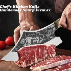 The Outdoor Vault Heimwerkzeuge|Outdoor & Garten-Campingmesser - Edelstahl Fighter Tiger Design