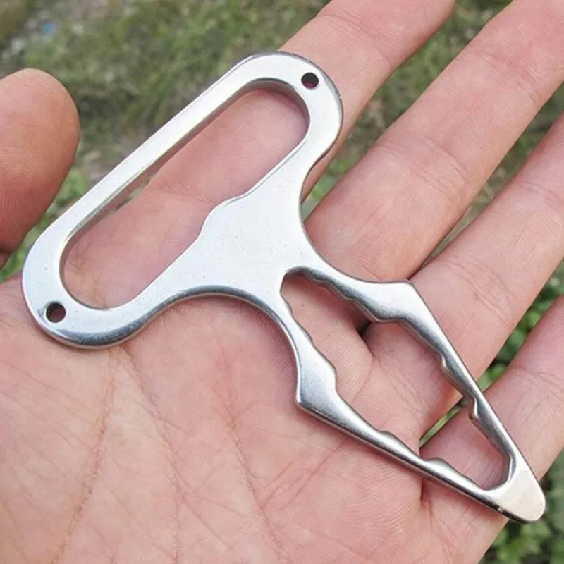 The Outdoor Vault Camping-Werkzeuge|Outdoor-Artikel-Camping-Schraubenschlüssel aus Edelstahl – Multifunktionales Outdoor-Dienstprogramm