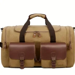 BagAura Taschen & Geldbörsen-Carry-On Duffel – Reisetasche mit Trolley-Hülle & Gepäckfach