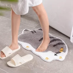 Soft Steps Badezimmer-Cartoon Absorbent Floor Mat - Fun Decorative Rug for Home