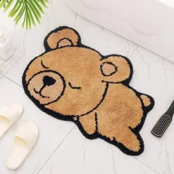 Soft Steps Badezimmer-Cartoon Absorbent Floor Mat - Fun Decorative Rug for Home