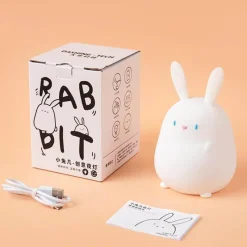 Bright Accents Beleuchtung-Cartoon Kaninchen Nachtlicht - Silikon Kinderlampe