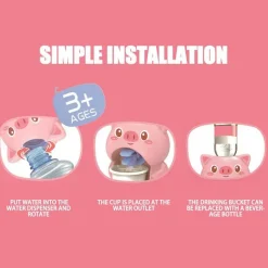 The Decor Haven Babyspielzeug-Cartoon Kinder Wasserspender Spielzeug - Lustiges Mini Wasserspielzubehör