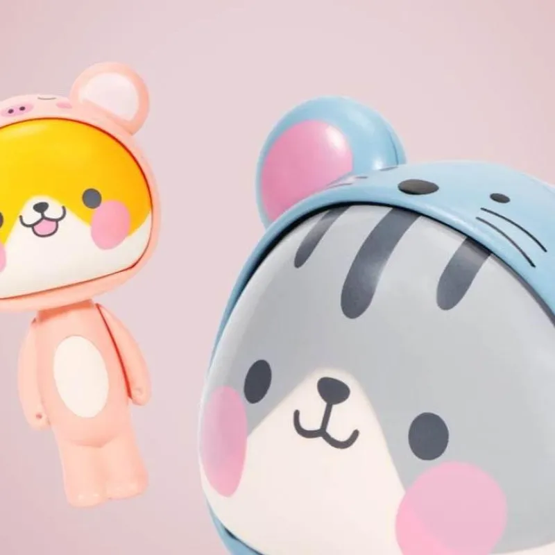 The Decor Haven Gadgets Für Zuhause-Cartoon-Handfächer – süßes, faltbares Design