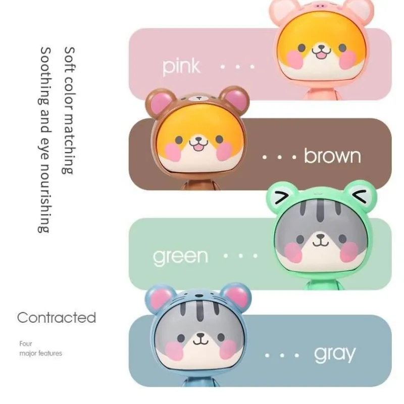 The Decor Haven Gadgets Für Zuhause-Cartoon-Handfächer – süßes, faltbares Design