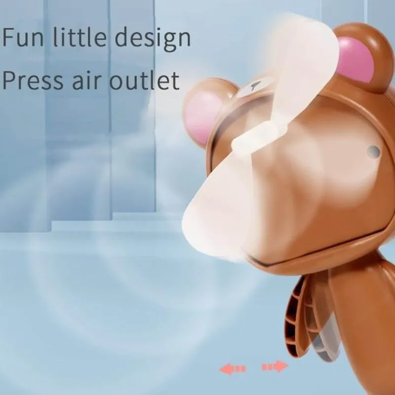 The Decor Haven Gadgets Für Zuhause-Cartoon-Handfächer – süßes, faltbares Design