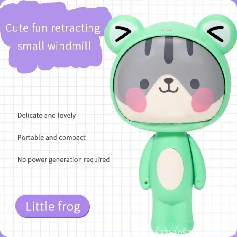 The Decor Haven Gadgets Für Zuhause-Cartoon-Handfächer – süßes, faltbares Design