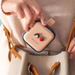 The Relaxation Nook Gesundheits-Gadgets|Gesundheits- Und Entspannungstools-Cartoon-Pillen-Organizer – süße Medikamenten-Reisetasche