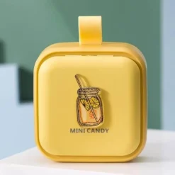 The Relaxation Nook Gesundheits-Gadgets|Gesundheits- Und Entspannungstools-Cartoon-Pillen-Organizer – süße Medikamenten-Reisetasche