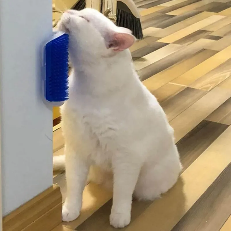 TailTrend Haustierspielzeug-Cat Corner Selbstpflegebürste mit Katzenminze für glückliche, entspannte Katzen