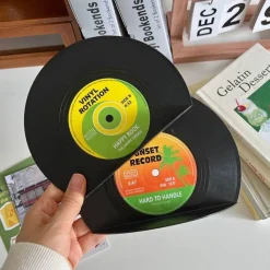 The Gilded Nest Wohndeko-CD-Aufbewahrungsbuch - Kreativer Musikplattenhalter