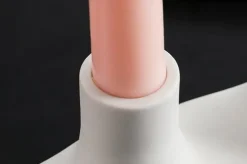 Tom Wohndeko-Ceranova Abstract Ceramic Candle Holder – Modern Minimalist Accent