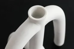 Tom Wohndeko-Ceranova Abstract Ceramic Candle Holder – Modern Minimalist Accent