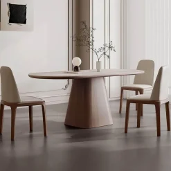 The Lounge Loft Möbel-Charles Travertin Esstisch - Eleganter Natursteintisch