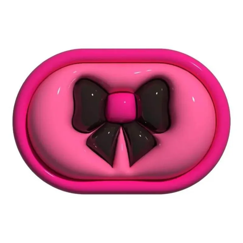 The Blissful Bath Badezimmer-Chic Bow Tie Mat - Non-Slip 3D Floor Rug