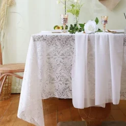 Fine Table Threads Küche & Esszimmer-Chiffon-Tischläufer – einfarbige Hochzeitsdekoration