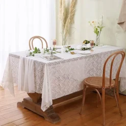 Fine Table Threads Küche & Esszimmer-Chiffon-Tischläufer – einfarbige Hochzeitsdekoration