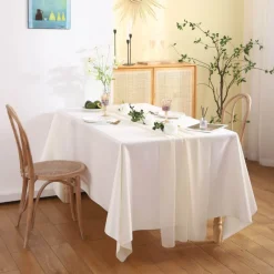 Fine Table Threads Küche & Esszimmer-Chiffon-Tischläufer – einfarbige Hochzeitsdekoration