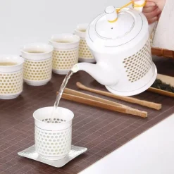 Feast u0026 Flair Küche & Esszimmer-Chinesische blau-weiße Teekanne – 660 ml, Kung-Fu-Teegeschirr