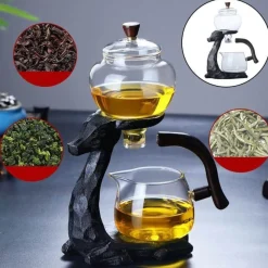 The Cozy Mug Küche & Esszimmer-Chinesische Drachenteekanne aus Keramik – Magnetisches Teeservice