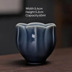 Plates u0026 More Küche & Esszimmer-Chinesisches Kung-Fu-Teetassen-Set – Blumenkeramik, Espresso-Keramik