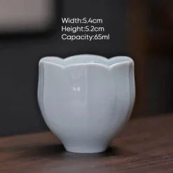 Plates u0026 More Küche & Esszimmer-Chinesisches Kung-Fu-Teetassen-Set – Blumenkeramik, Espresso-Keramik