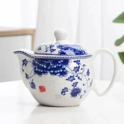 Plates u0026 More Küche & Esszimmer-Chinesisches Teekannen-Set aus Porzellan – traditionelle blau-weiße Teekannen-Kollektion