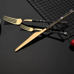 Cutlery Craft Küche & Esszimmer-Choron Edelstahl-Besteckset – Elegantes Essbesteck