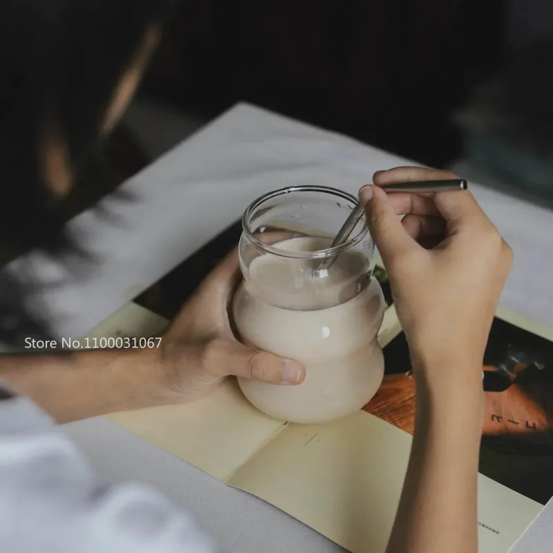 Plates u0026 More Küche & Esszimmer-Chubby Doodle Glasbecher – 4er-Set für heiße und kalte Getränke