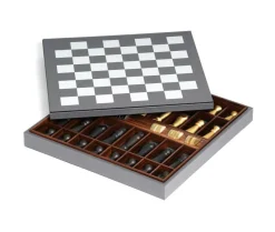 Pinetti Spielzeug & Spiele-Classic Chess and Checkers Dual Game Board