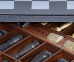 Pinetti Spielzeug & Spiele-Classic Chess and Checkers Dual Game Board