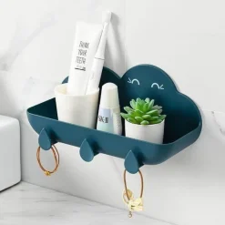 The Blissful Bath Badezimmer-Cloud Cosmetic Organizer – Stanzfreie Aufbewahrungslösung fürs Badezimmer