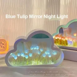Bright Accents Beleuchtung-Cloud Tulip Nachtlichtspiegel - Kleine dekorative Lampe