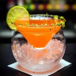 Deco Küche & Esszimmer-Cocktailglas mit Eiszapfen aus Kristallglas – Elegantes Trinkgeschirr