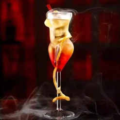 Tom Küche & Esszimmer-Cocktailglas-Set – körperförmiges Stielglas für Partys und Nachtclubs