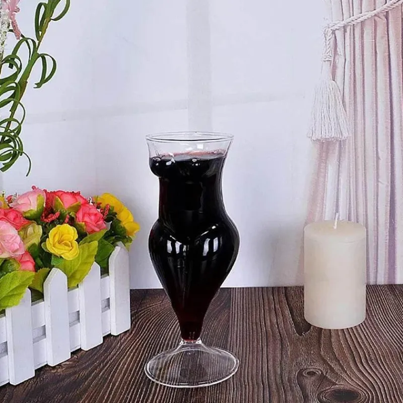 Tom Küche & Esszimmer-Cocktailglas-Set – körperförmiges Stielglas für Partys und Nachtclubs