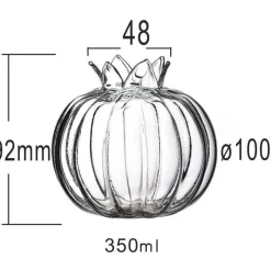 Plates u0026 More Küche & Esszimmer-Cocktailglas-Set in Granatapfelform mit wiederverwendbarem Strohhalm