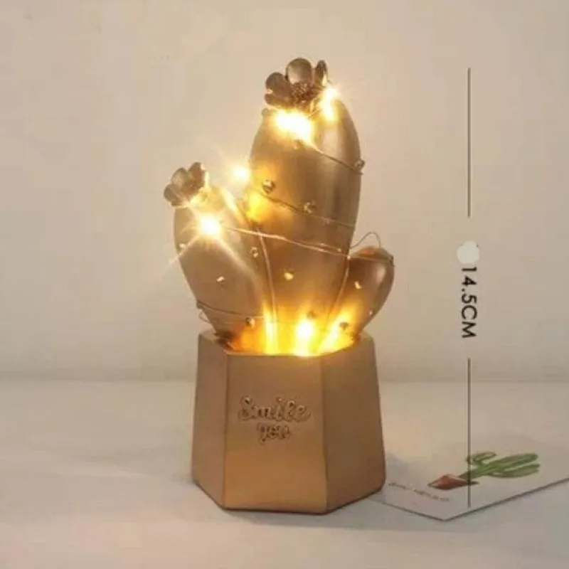 Comfort u0026 Style Beleuchtung-Colorful Cactus LED Night Lamp - Table Decor