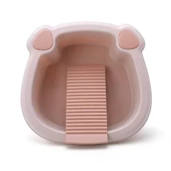 The Blissful Bath Badezimmer-Compact Washboard Cleaner - Thick Plastic Washbasin Scrubber