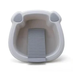 The Blissful Bath Badezimmer-Compact Washboard Cleaner - Thick Plastic Washbasin Scrubber
