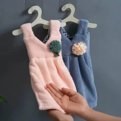 Tom Küche & Esszimmer-Coral Velvet Kinder-Kleiderhandtuch – Soft Touch Cleaning Essential