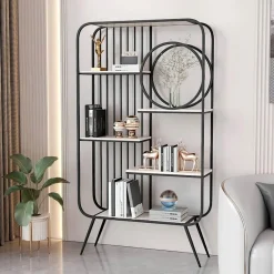 The Lounge Loft Möbel-Cosima Bücherregal – Moderne Aufbewahrungseinheit mit stilvollem Design für Zuhause