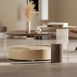 The Coffee Table Co. Möbel-Cossette Couchtisch – Moderner Akzenttisch aus Holz