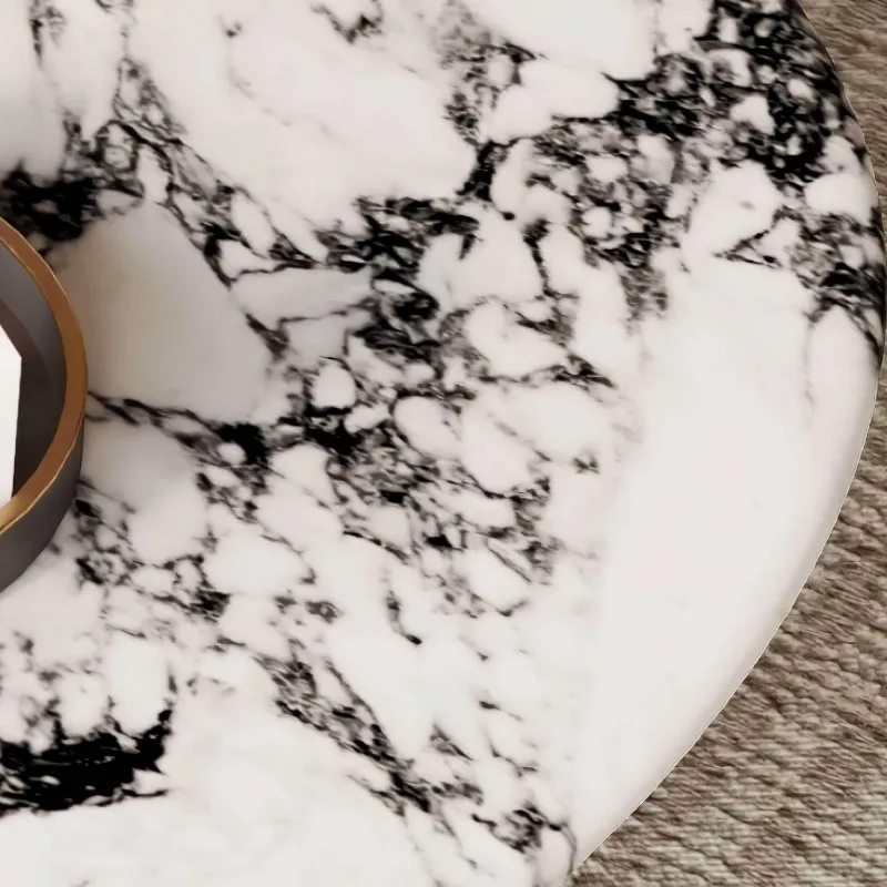 The Coffee Table Co. Möbel-Couchtisch aus Jessamine-Marmor – Elegantes, modernes Herzstück