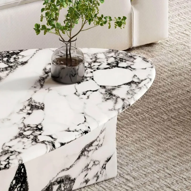 The Coffee Table Co. Möbel-Couchtisch aus Jessamine-Marmor – Elegantes, modernes Herzstück