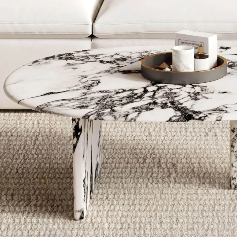 The Coffee Table Co. Möbel-Couchtisch aus Jessamine-Marmor – Elegantes, modernes Herzstück
